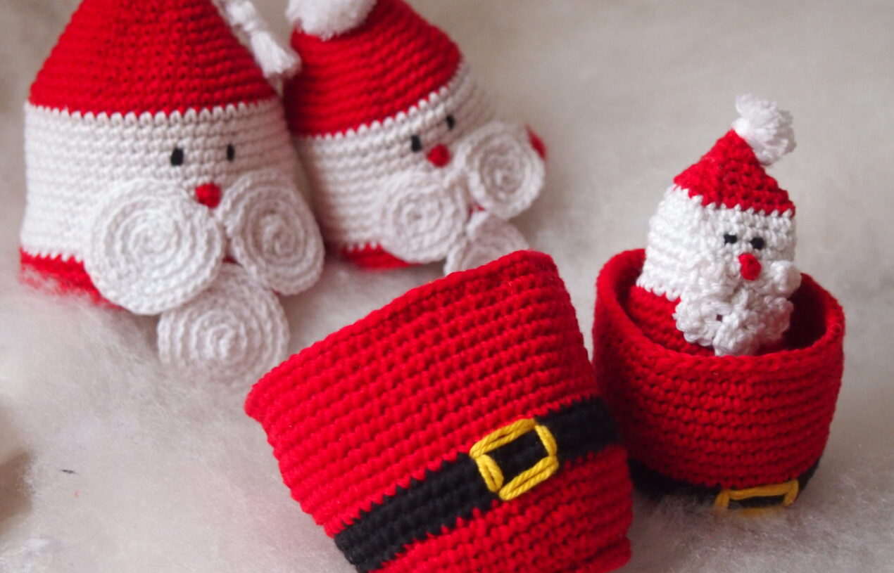 Santa Claus Nesting Dolls Free crochet pattern – Part One. The Small Doll.