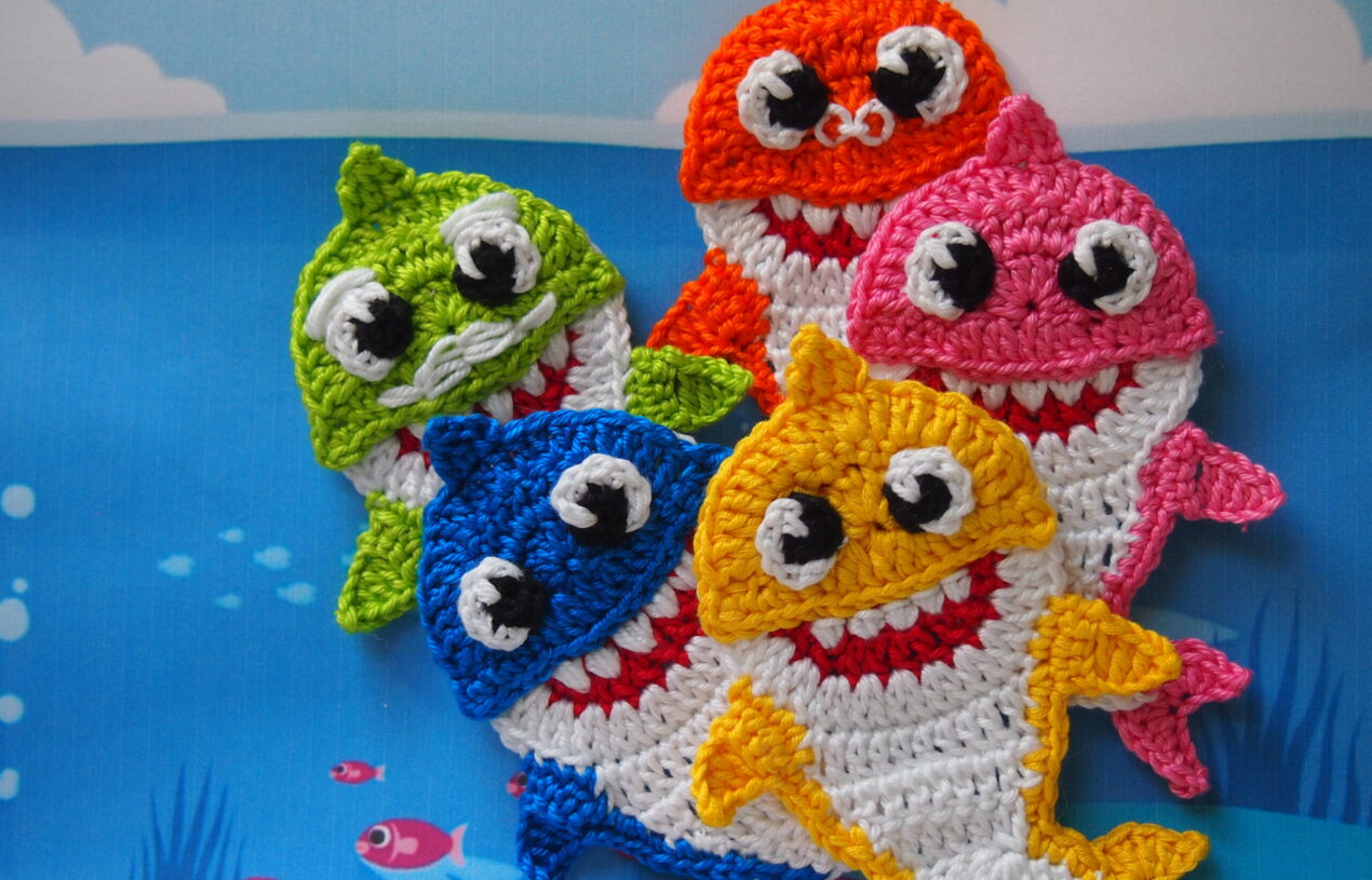 Sharks Family Free crochet pattern