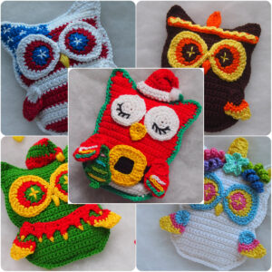 4th of July Owl Free crochet pattern – OlyaT